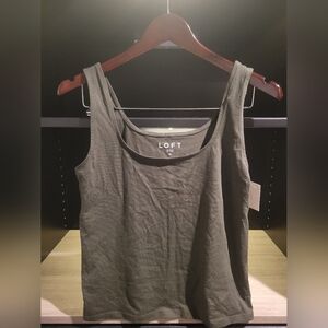 Loft medium Olive green tank top